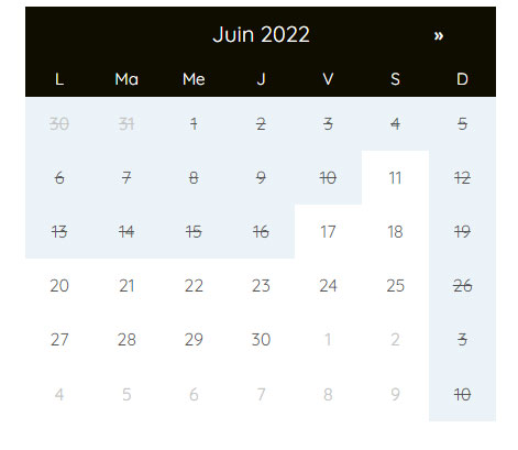 calendrier call Laurianne