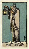 L’Hermite carte de tarot Rider Waite Smith