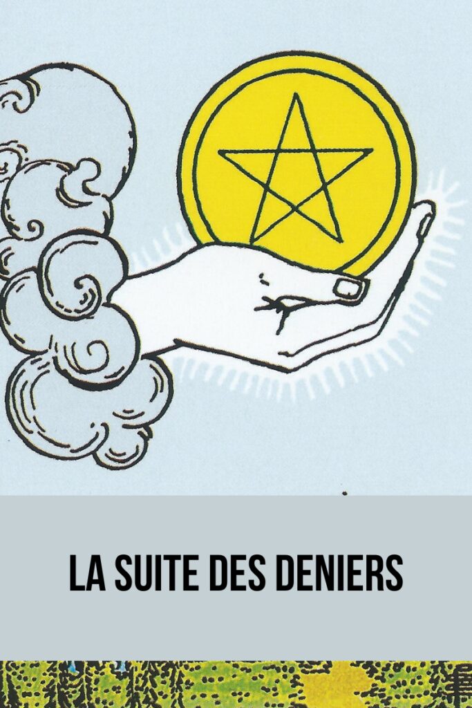 Suite des deniers tarot Rider Waite
